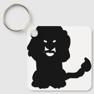 Porte-clés Lion – Silhouette de crête audacieuse S