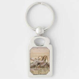 Porte-clés Lioness stretching