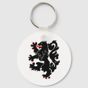 Porte-clés lions noirs de la 28ème inf
