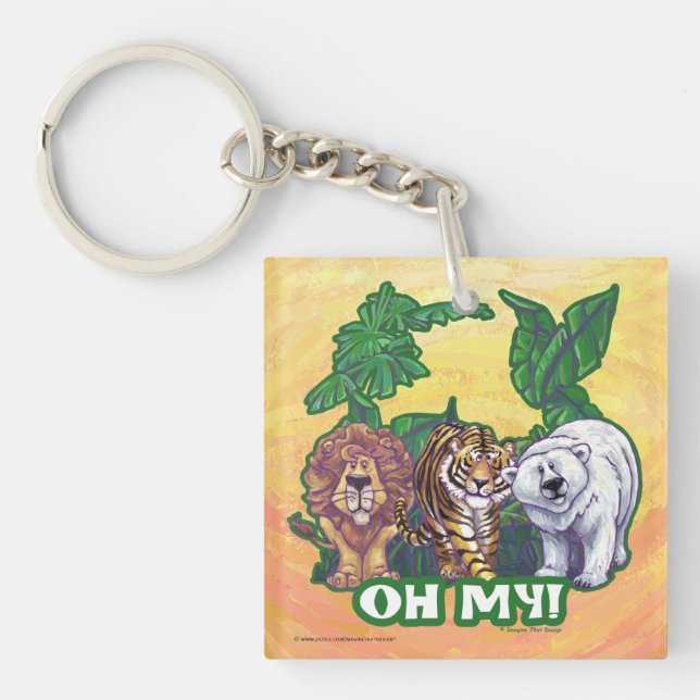 Porte-clés Lions Tiger Ours Oh Mon (Devant)