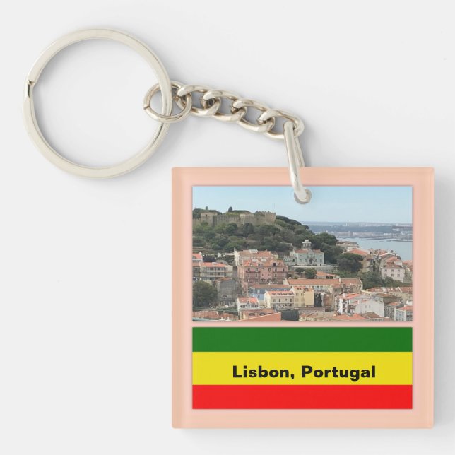 Porte-clés Lisbonne, Portugal Skyline (Devant)