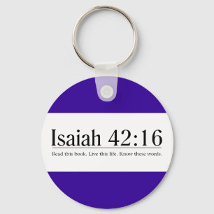 Porte-clés Lisez le 42:16 d'Isaïe de bible