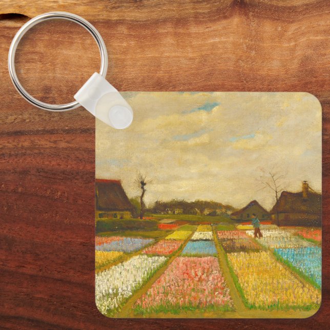 Porte-clés Lits à fleurs en Hollande par van Gogh (Recto)