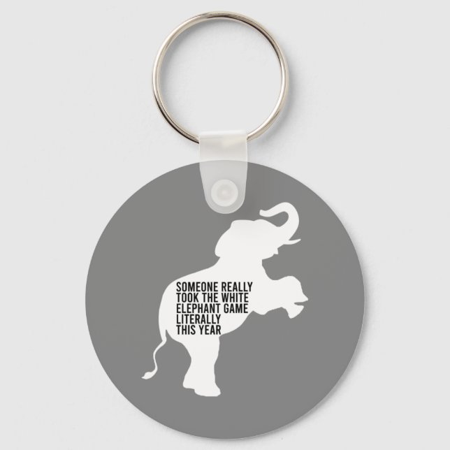 Porte-clés Littéralement le moins drôle de cadeau d'éléphant  (Recto)