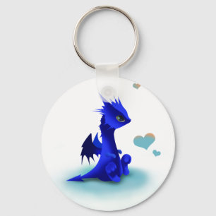 Porte-clés Little blue dragon of love keychain