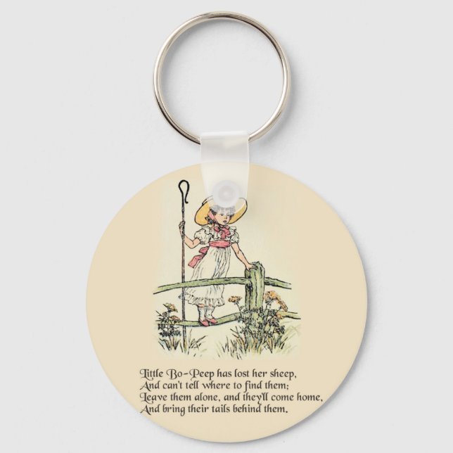 Porte-clés Little Bo Peep Nursery Rhyme (Recto)