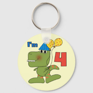 Porte-clés Little Dino 4th Birthday Tshirts et cadeaux