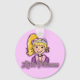 Porte-clés Little Princess blonde hair lilac keychain