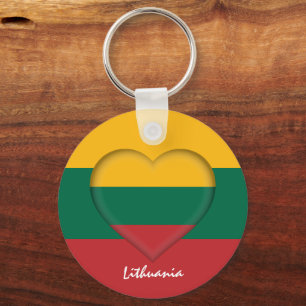 Porte-clés Lituanie & Coeur, Lituanie Drapeau mode / sports