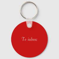 L'iubesa en porte - clé rouge et blanc