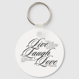 Porte-clés Live Laugh Love