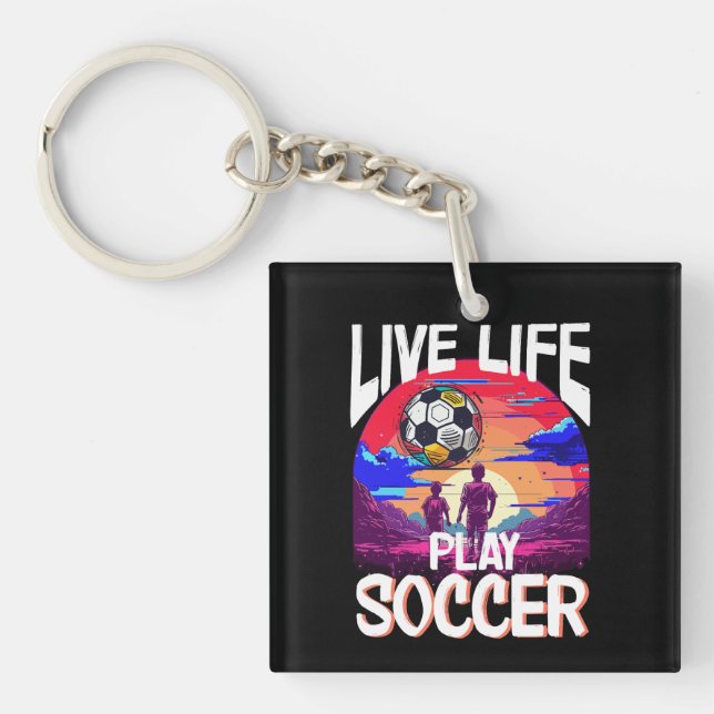 Porte-clés Live Life Play Soccer, Accessoire de ventilateur d (Devant)
