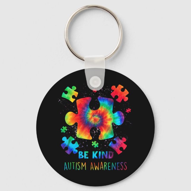 Porte-clés Live Love Accepter Sensibilisation sur l'autisme T (Recto)