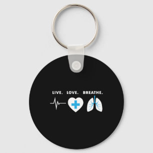 Porte-clés Live Love Breathe - Don d'un thérapeute respiratoi