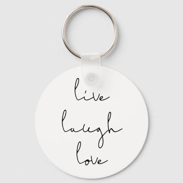 Porte-clés Live rire porte - clé d'amour (Recto)