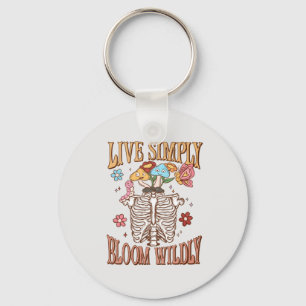 Porte-clés Live Simply, Bloom Wiltly - Skeleton & Champignons