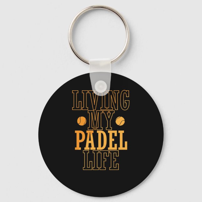 Porte-clés Living My Padel Life (Recto)