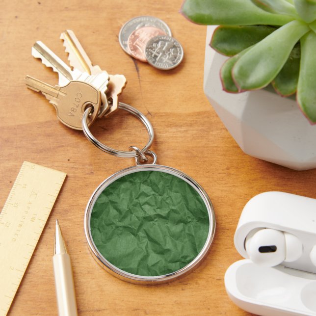 Porte-clés Livre vert, Papier épilé, Papier épilé (Bureau)