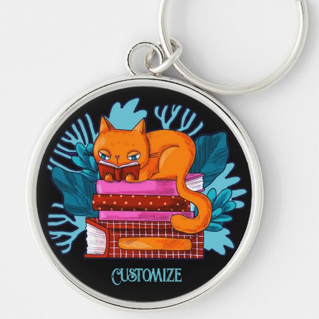 Porte-clés Livres Approuvés pour chats personnalisés (Devant)