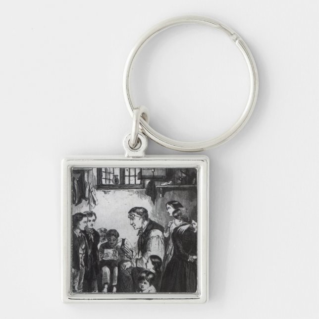 Porte-clés Livres de John enseignant des enfants dans sa (Devant)