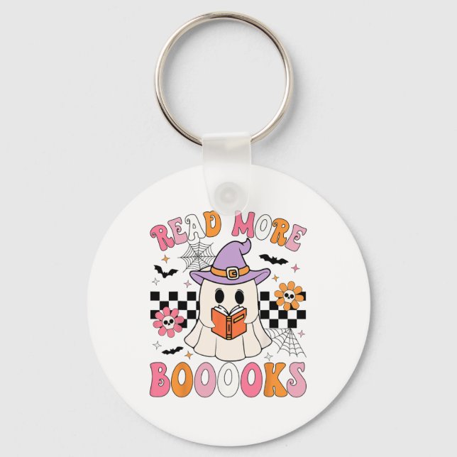 Porte-clés Livres super Ghost Read More Livres Funny Teacher (Recto)