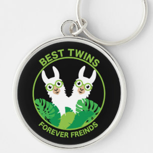 Porte-clés Llama Alpaca Twins