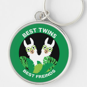 Porte-clés Llama Alpaca Twins