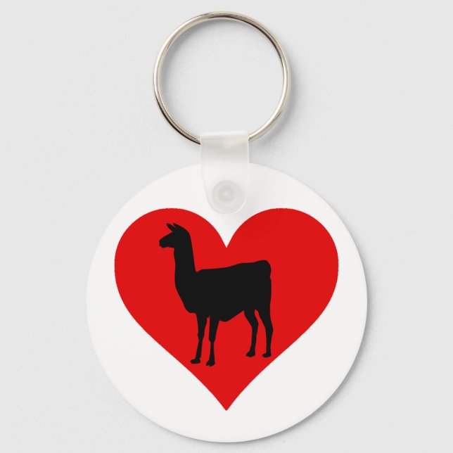 Porte-clés Llama Love (Recto)