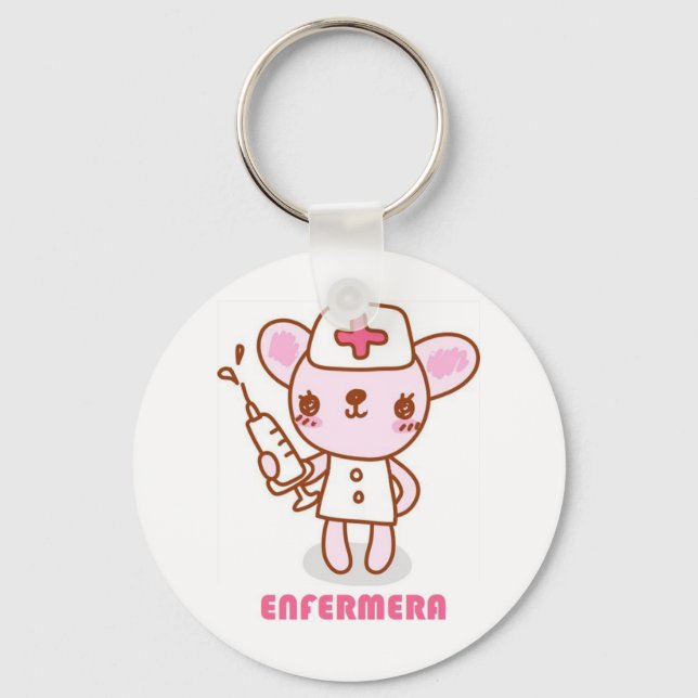 Porte-clés Llavero de enfermera ratoncita (Recto)