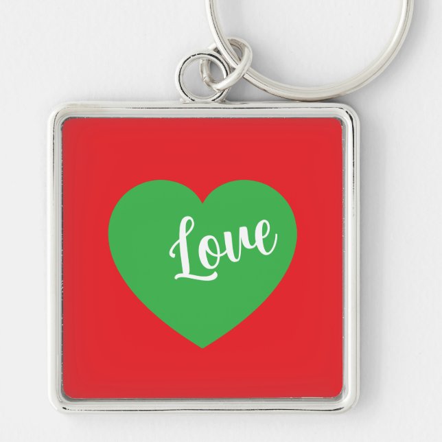 Porte-clés "Llavero Diseño Love Romántico Pareja" (Devant)