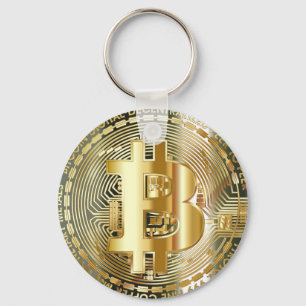 Porte-clés llavero élégante bitcoin