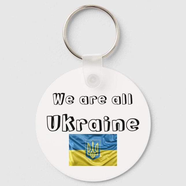 Porte-clés Llavero Nous sommes tous Ukraine (Recto)