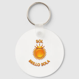 Porte-clés Llavero Tipo Chapa con Logo Sol Brillo Sola | Acce