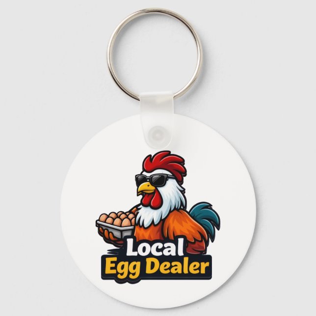 Porte-clés Local egg dealer, gansta, roster. (Recto)