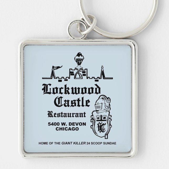 Porte-clés Lockwood Castle Restaurant, Chicago, IL (Devant)