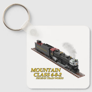 Porte-clés Locomotive PTW Mountain 4-8-2 double face