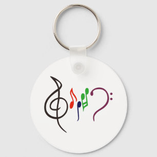Porte-clés Logo abstrait de musique