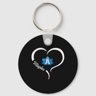 Porte-clés Logo Adrian Maples Slogan demi-coeur