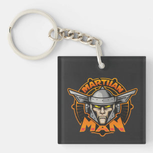 Porte-clés Logo Art Futuriste de l'Homme Martien
