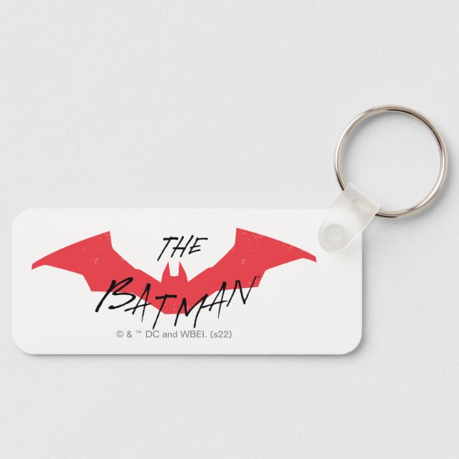 Porte-clés Logo Batman manuscrit de chaume (Recto)