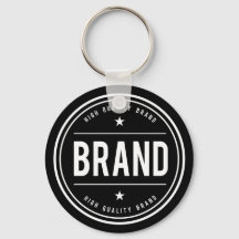 Logo de badge circulaire noir et blanc