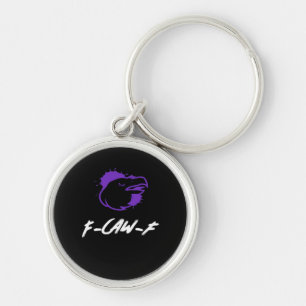 Porte-clés Logo de corbeau drôle F-Caw-F – Croasse pour attir