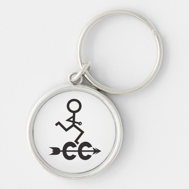 Porte-clés Logo de cross-country running © Porte - clé (Devant)