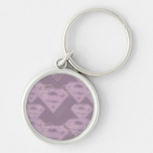 Porte-clés Logo de demi-ton violet supergirl