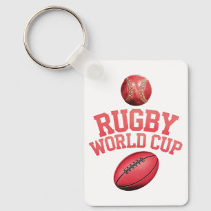 Porte-clés Logo de la Coupe du monde de rugby avec placement 