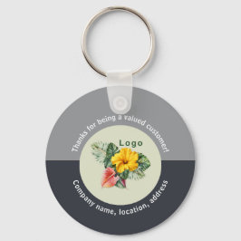 Porte-clés Logo de l'entreprise Merci - Offre client