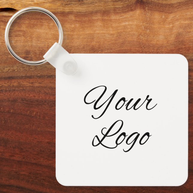 Porte-clés Logo de l'entreprise personnalisé (Recto)