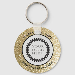 Porte-clés Logo de l'entreprise personnalisée Glitter