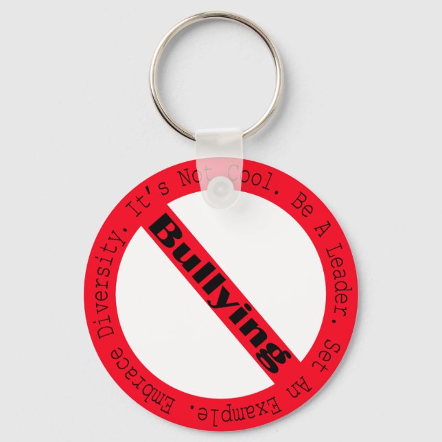 Porte-clés Logo de lutte contre l'intimidation par Shirley Ta (Recto)