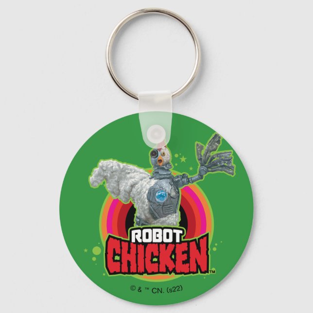 Porte-clés Logo de Robot Chicken Character (Recto)